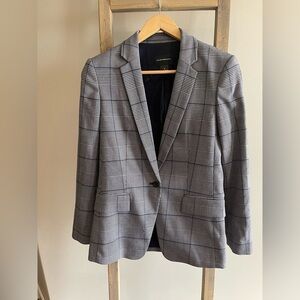 Club Monaco Plaid blue/ grey blazer size 4